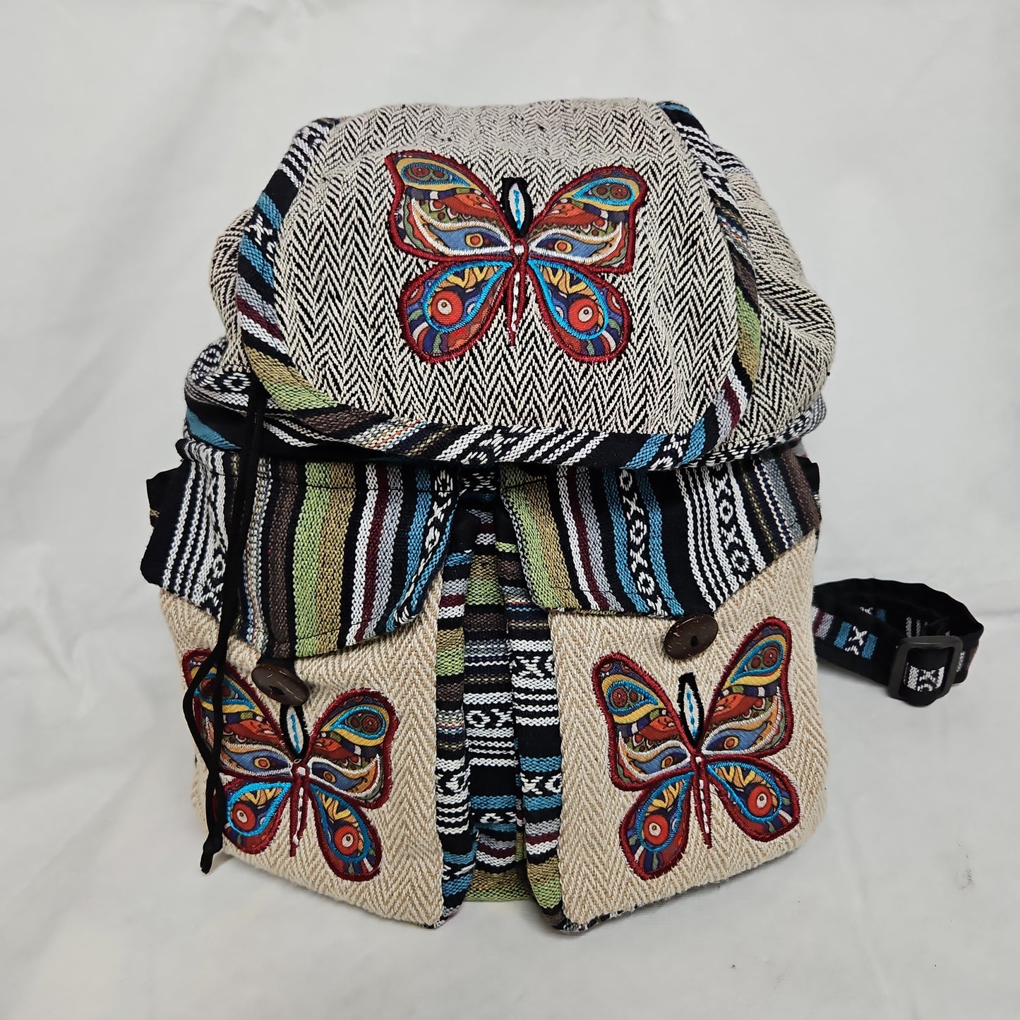 Large Himalayan Hemp Butterfly Backpack