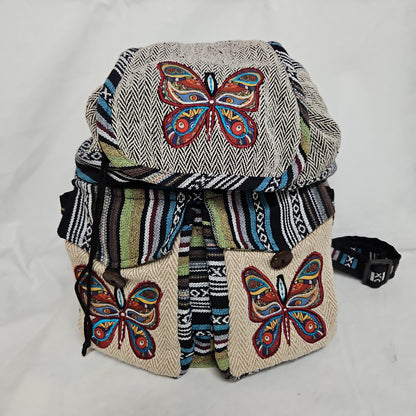 Large Himalayan Hemp Butterfly Backpack