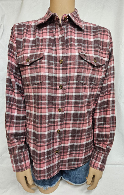 CARHARTT - Long Sleeve Flannel Button Up Shirt