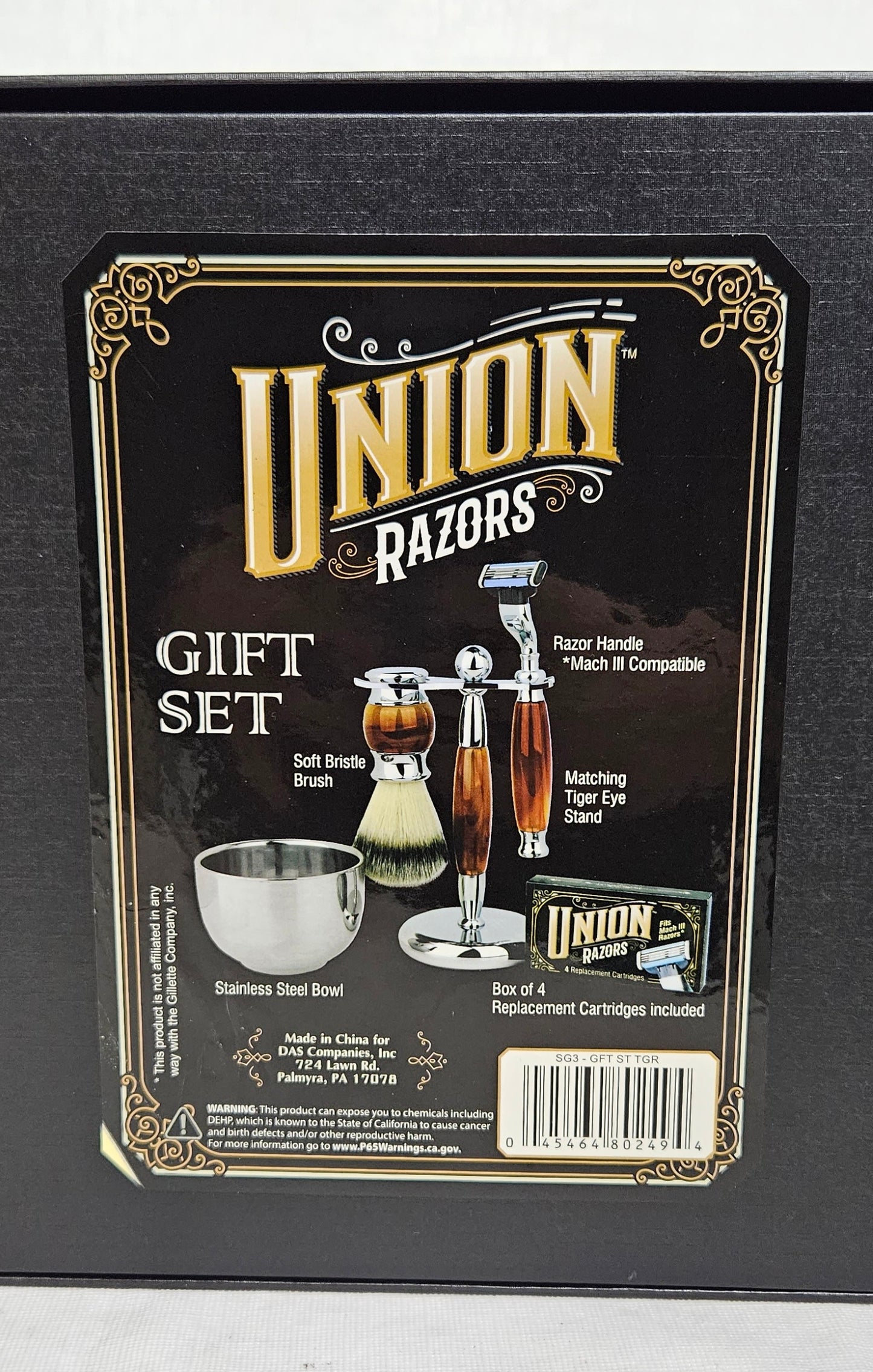 UNION RAZORS - 5 Piece Razor Gift Set - Tiger Eye