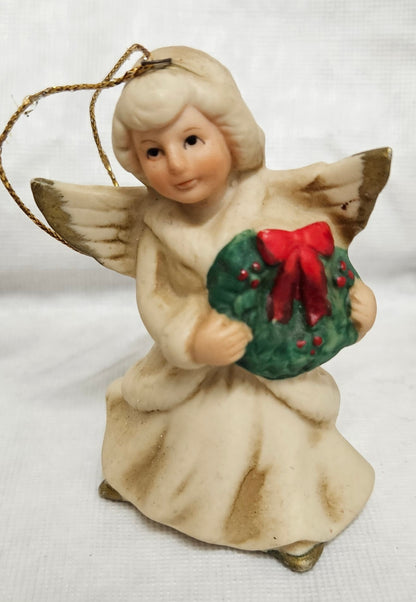 VINTAGE Set of 3 Angel Christmas Ornaments