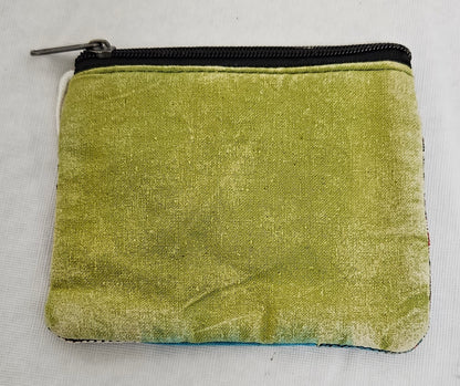 Wallet with a Peace Sign - Cotton Coin Bag