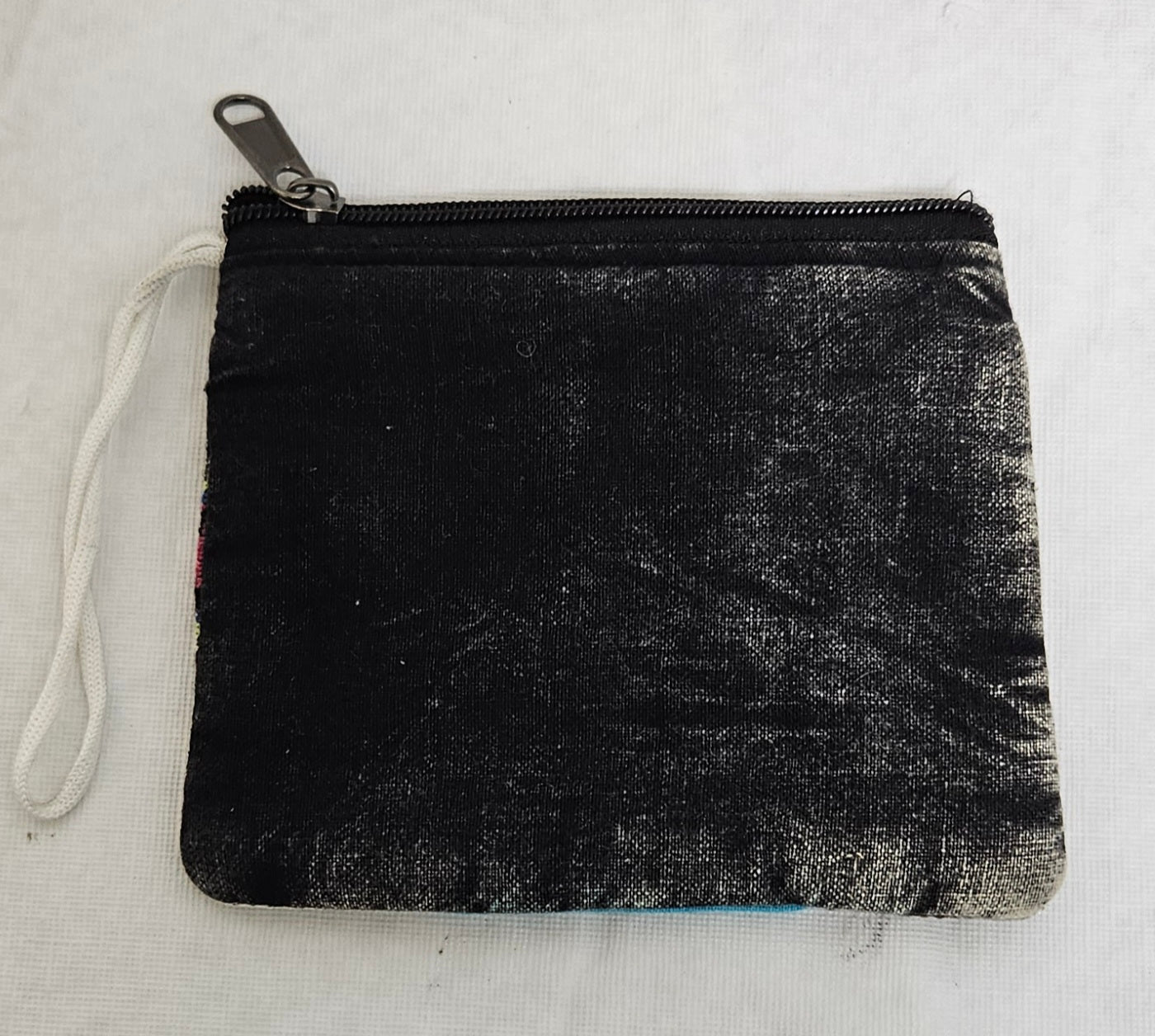 Cotton Coin Bag/Wallet with a Peace Sign