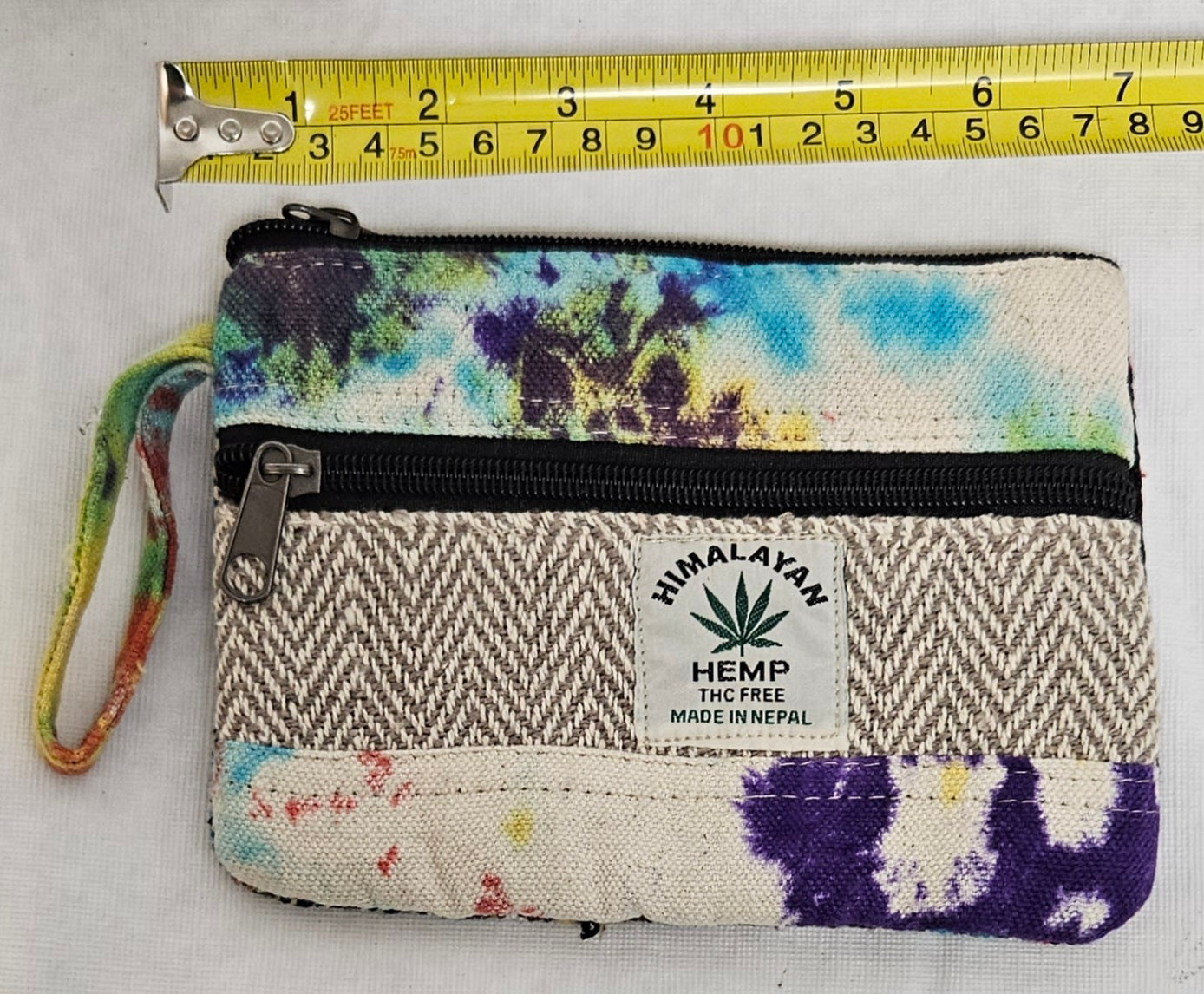 Cotton Wallet Hemp Tie Dye Coin Purse Bag