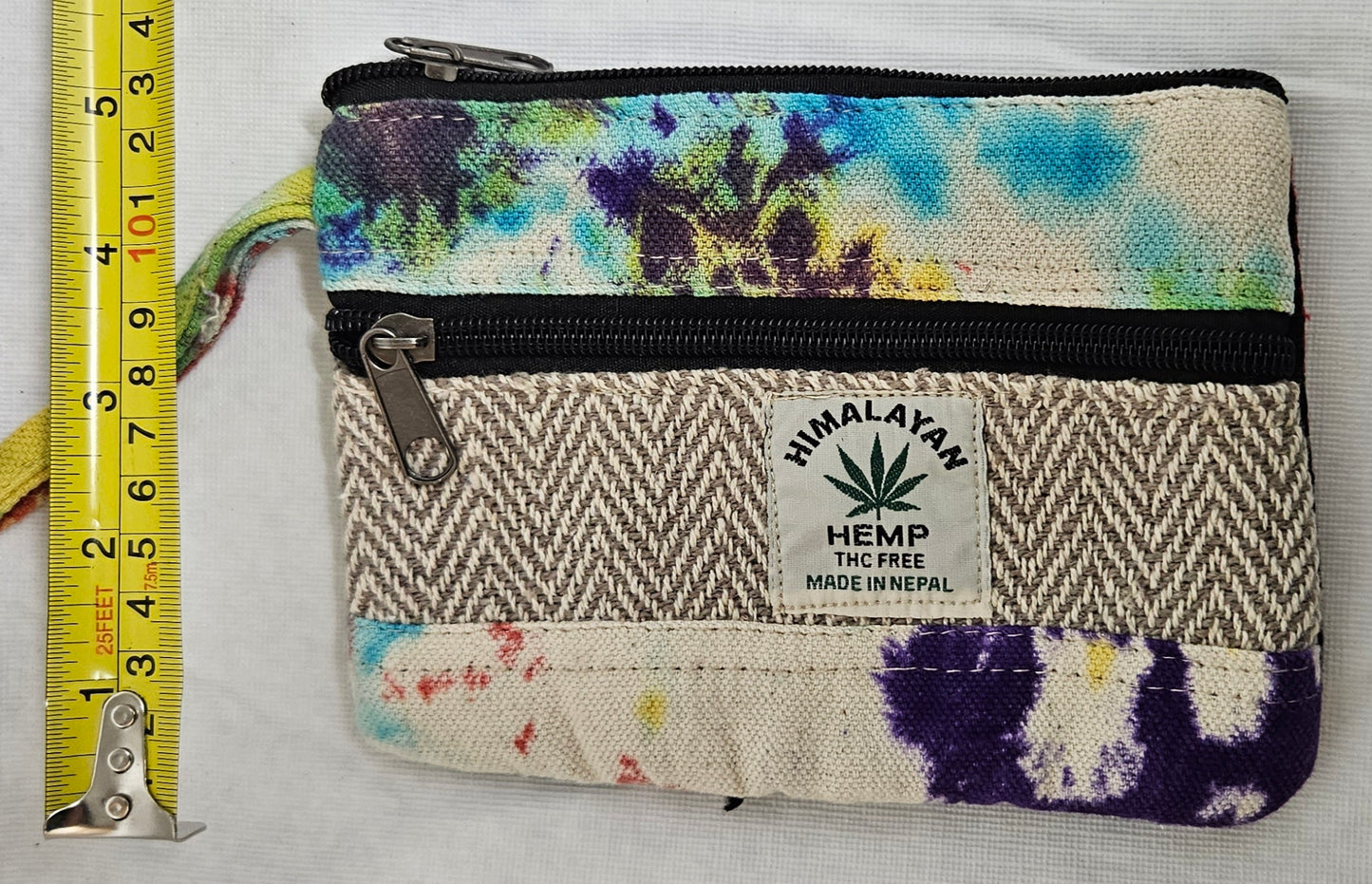 Cotton Wallet Hemp Tie Dye Coin Purse Bag