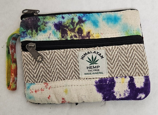 Cotton Wallet Hemp Tie Dye Coin Purse Bag