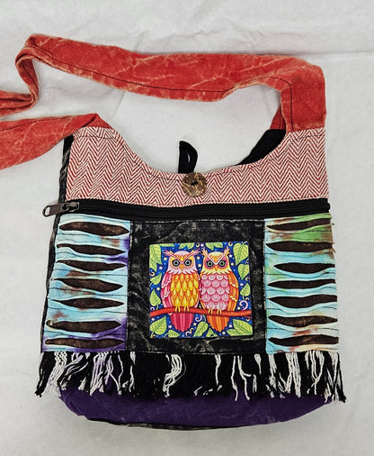 Mini Hobo Style Bag Purse with Zippered Front Pocket