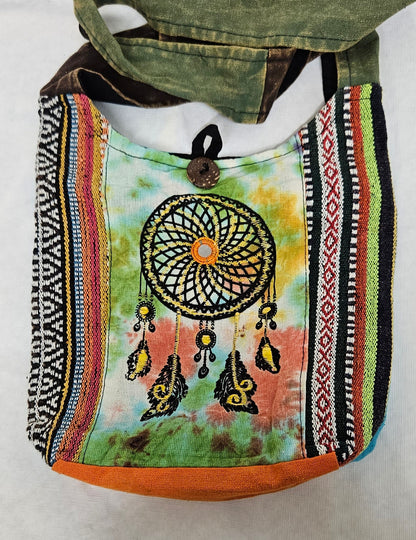 Mini Hobo Style Bag Purse with Dream Catcher