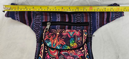 Cotton Butterfly and Flowers Fanny Pack