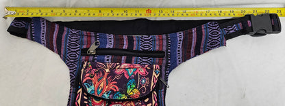 Cotton Butterfly and Flowers Fanny Pack