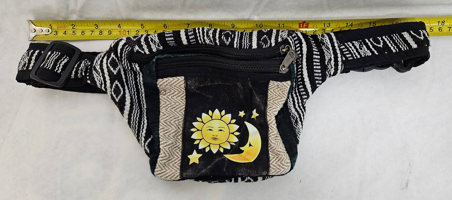 Sun & Moon Cotton Himalayan Hemp Fanny Pack