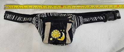 Sun & Moon Cotton Himalayan Hemp Fanny Pack