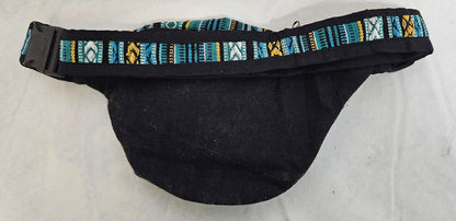 Cotton Himalayan Hemp Fanny Pack with a Cat on the Front