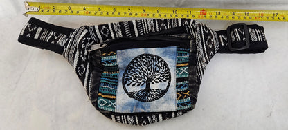 Cotton Himalayan Hemp Fanny Pack with Tree of Life