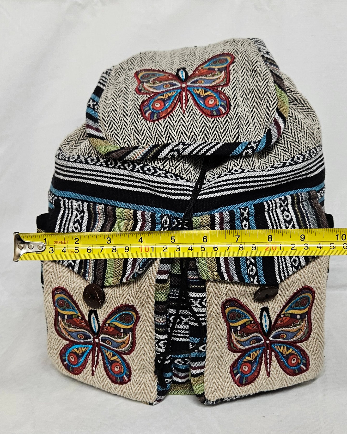 Large Himalayan Hemp Butterfly Backpack